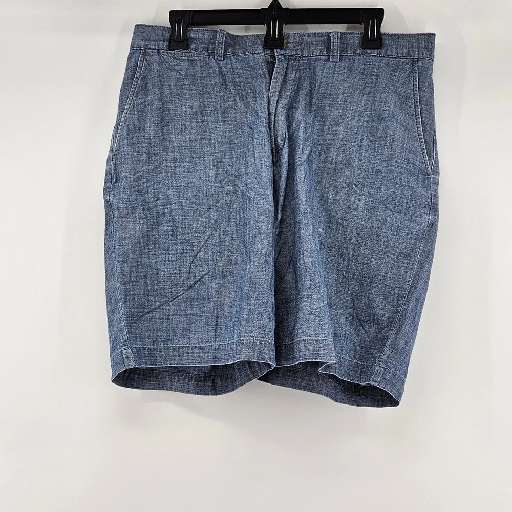 Polo Ralph Lauren Men Chino Prospect Shorts Chambray Blue‎ Size 34 Preppy Resort
